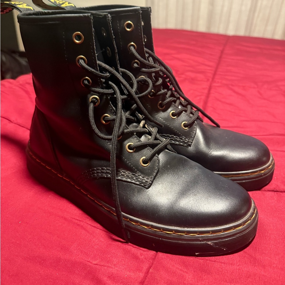 Dr. Martens Black Leather Boots